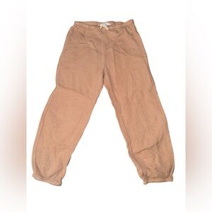 Cotton Muslin Casual Tan Pants Size 7